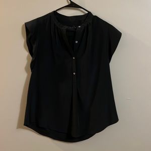 Hatch Maternity Black Silky Blouse